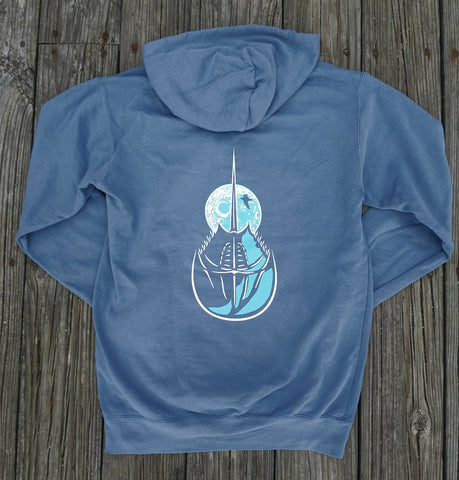 Horseshoe Crab Moon Adult Hoodie