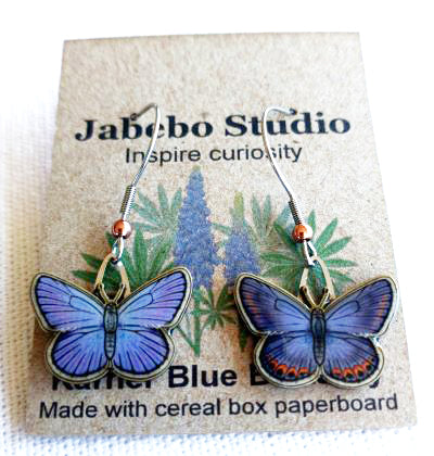 Blue Butterfly Earrings