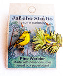 Pine Warbler Earrings