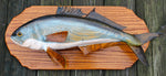 Bluefish on Chestnut Plaque by Lance Lichtensteiger